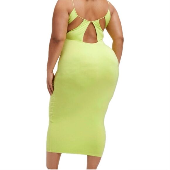 Good American women’s size 4 off the shoulder midi-dress EUC - Picture 6 of 9